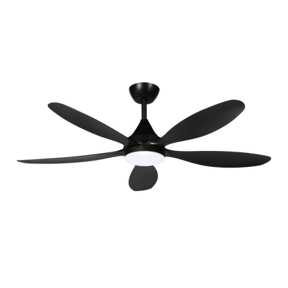 Ventilador Tobarra fabricado en Metal color Negro con aspas de ABS, ideal para interior
