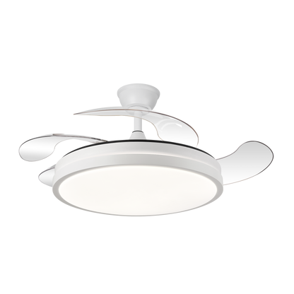 Ventilador de techo LED con aspas plegables Fabrilamp / Abrila