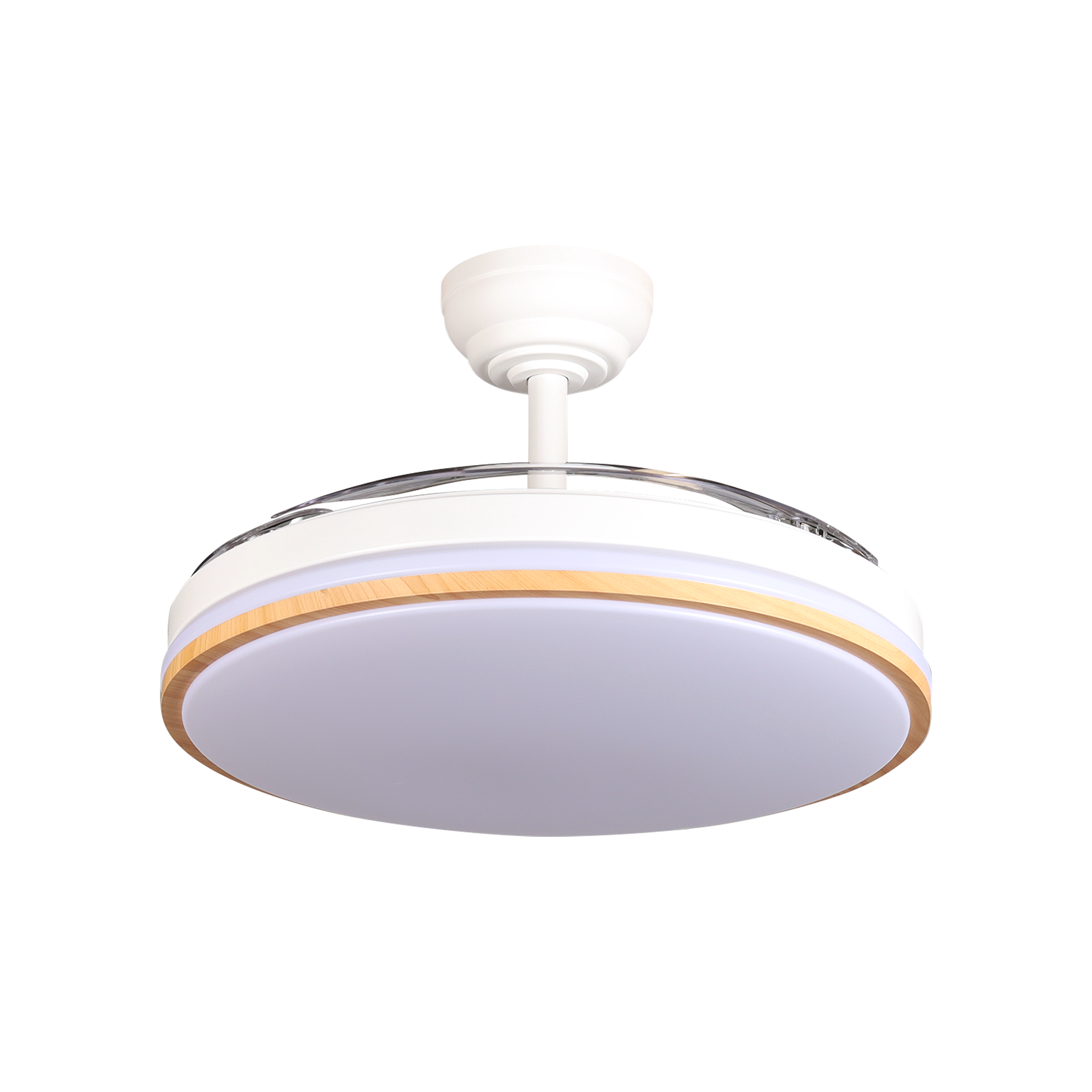 Ventilador con aspas retráctiles ideal para salón o dormitorio