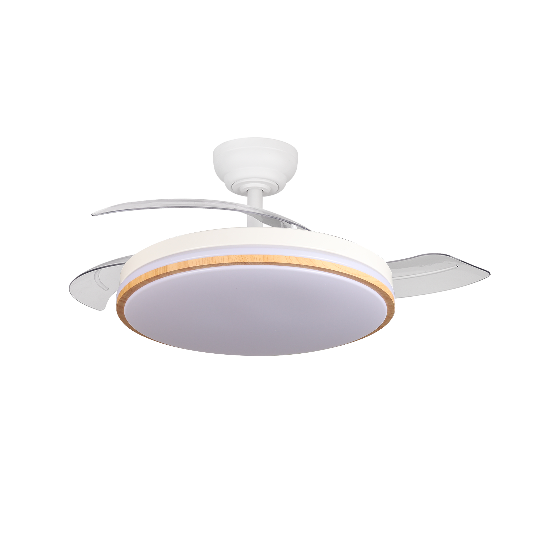 Ventilador de techo con luz LED regulable y motor DC silencioso