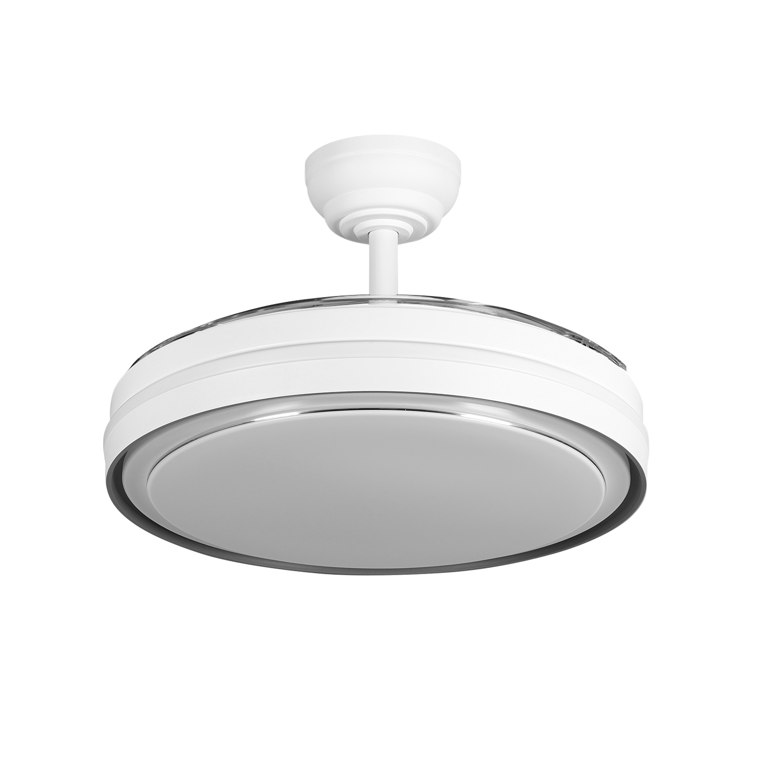 Ventilador de techo con motor DC silencioso, LED 3000-6500K y mando a distancia