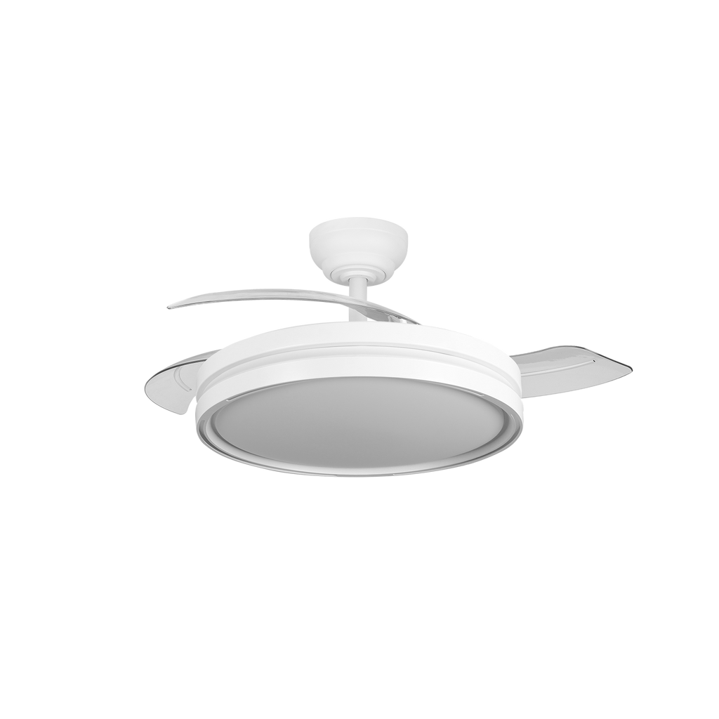 Ventilador de techo moderno con luz LED regulable ideal para salón o dormitorio