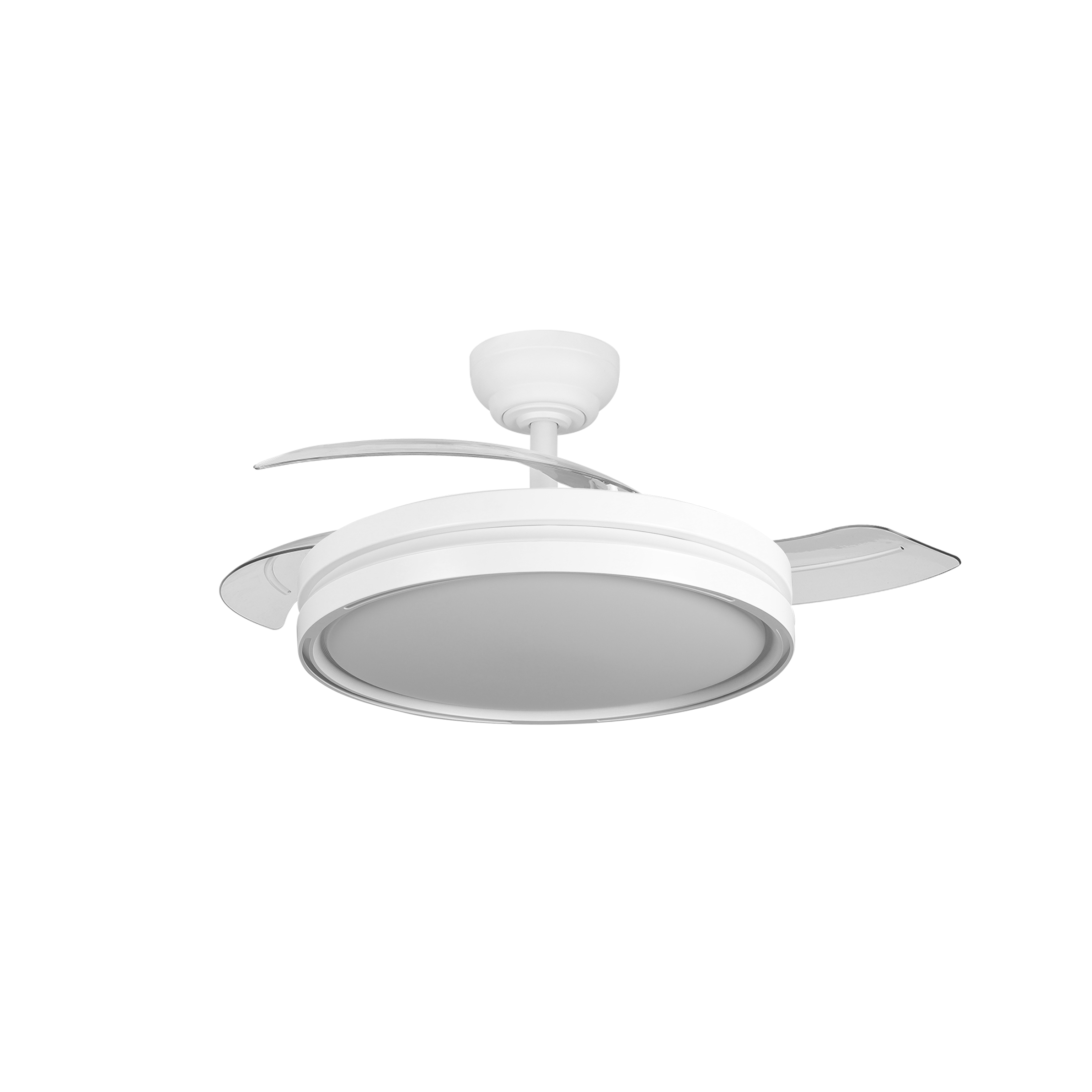 Ventilador de techo moderno con luz LED regulable ideal para salón o dormitorio