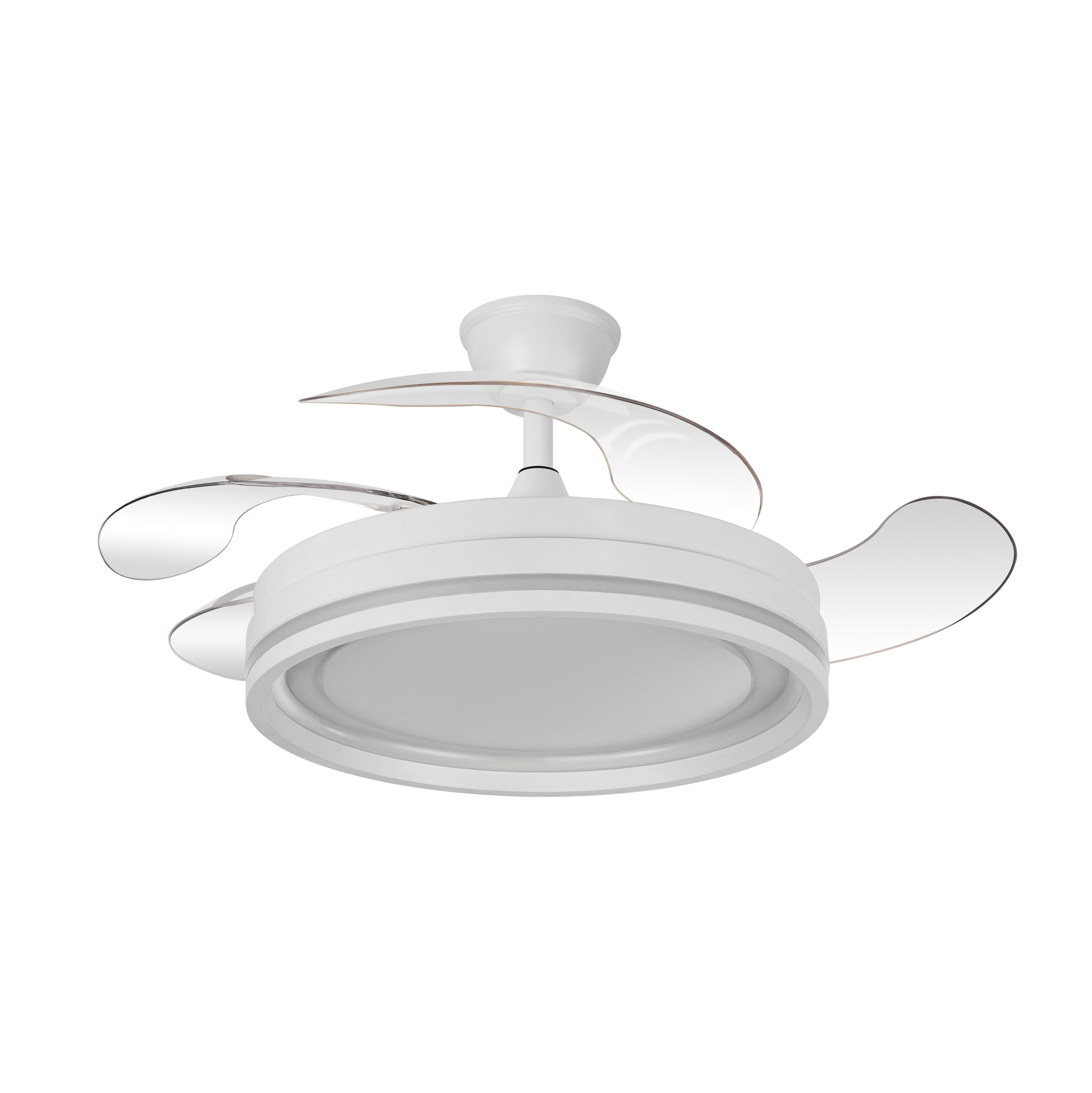 Moderno ventilador blanco ideal para el salón o el dormitorio