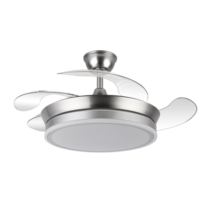 Ventilador de techo con motor DC silencioso y 6 velocidades ajustables