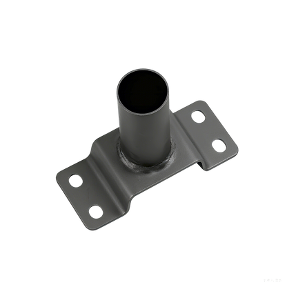 Detalle lateral del soporte de pared Fabrilamp para farola exterior