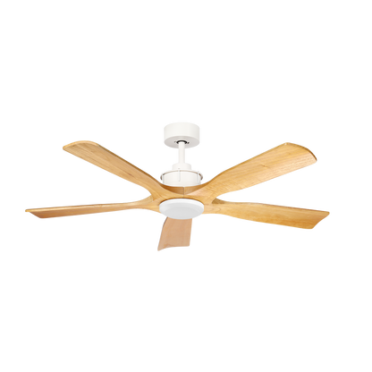 Ventilador de techo moderno ideal para salón o dormitorio con techos inclinados