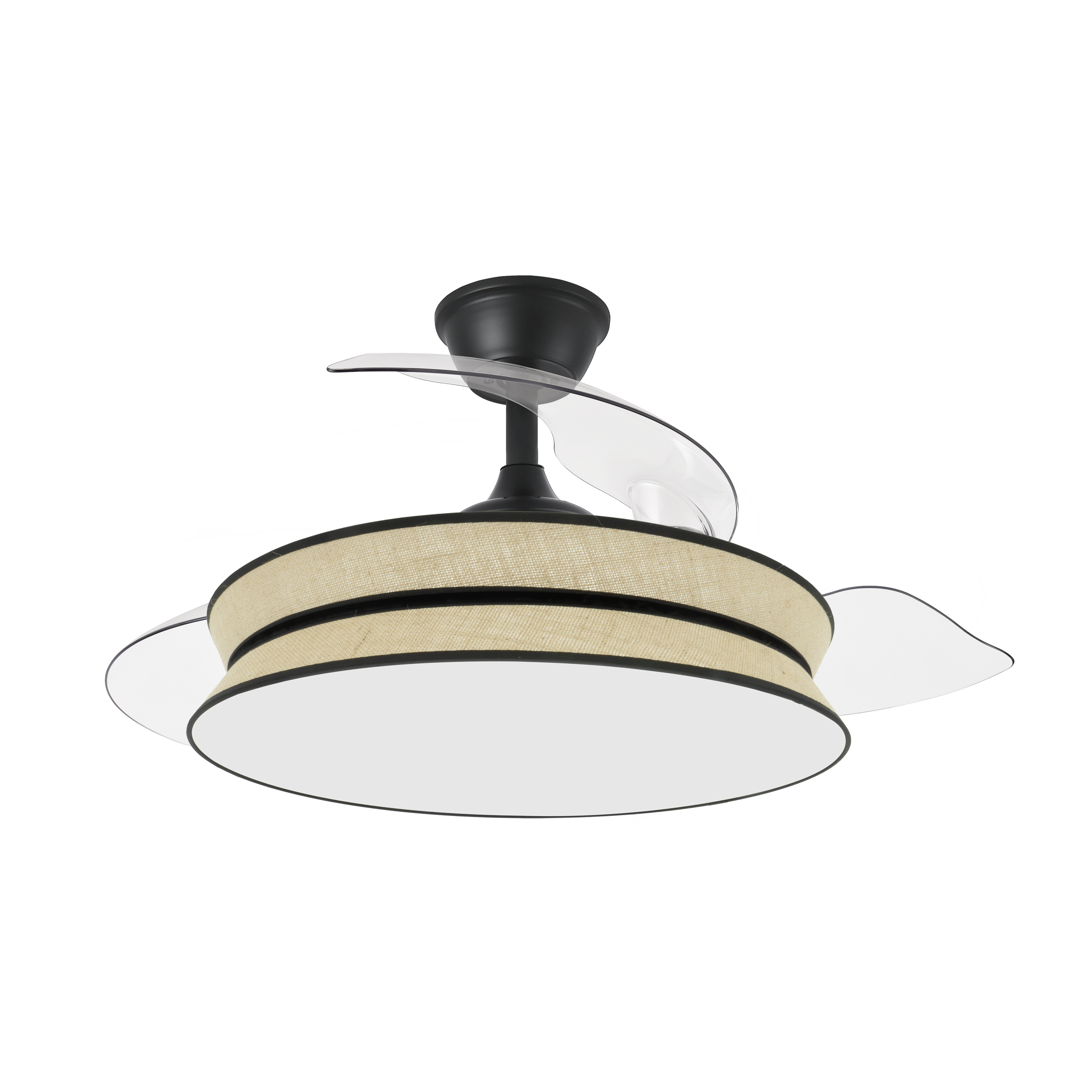 Ventilador de techo con motor DC silencioso y luz LED 3000-6000K regulable