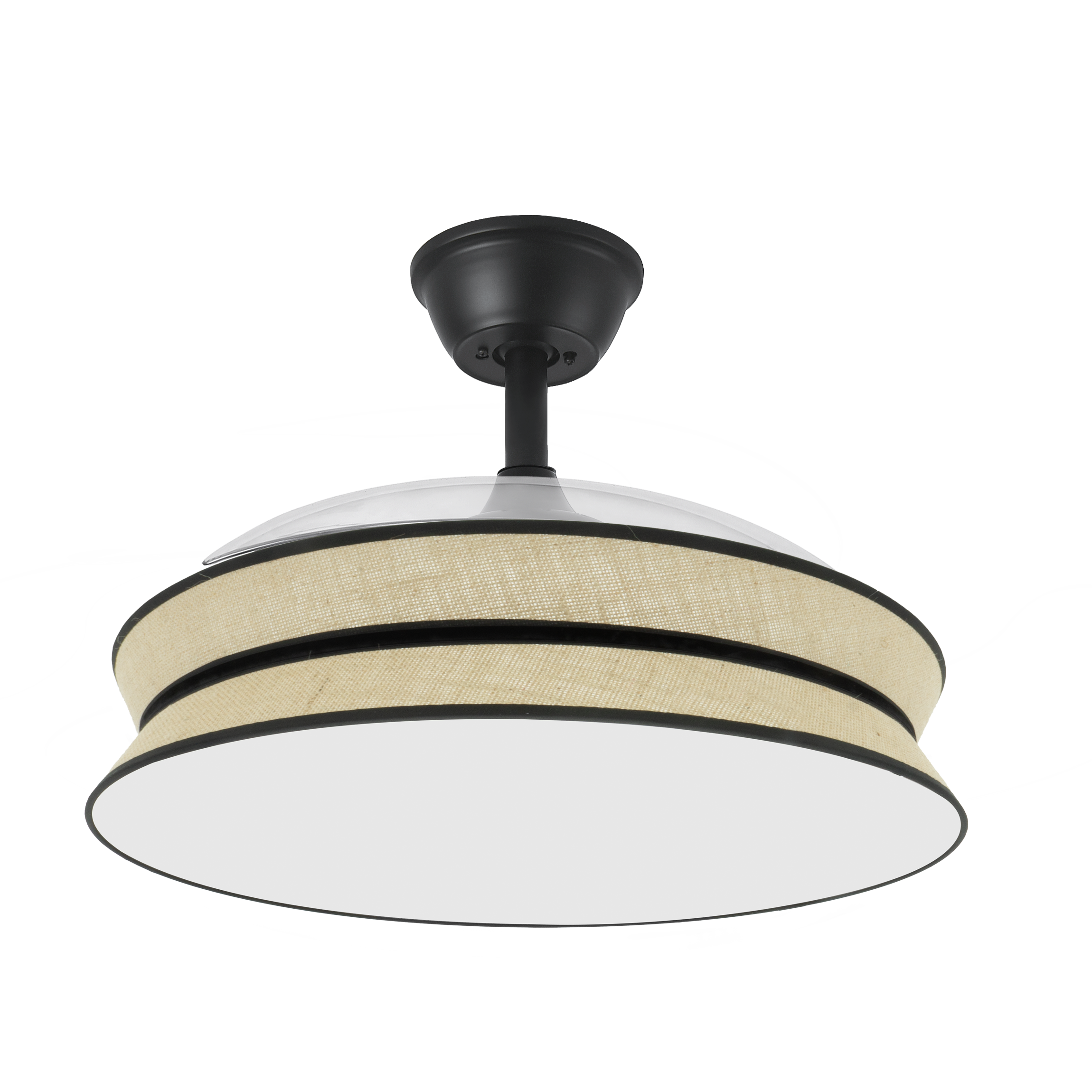 Ventilador de techo con motor DC silencioso y luz LED 3000-4000-6000K