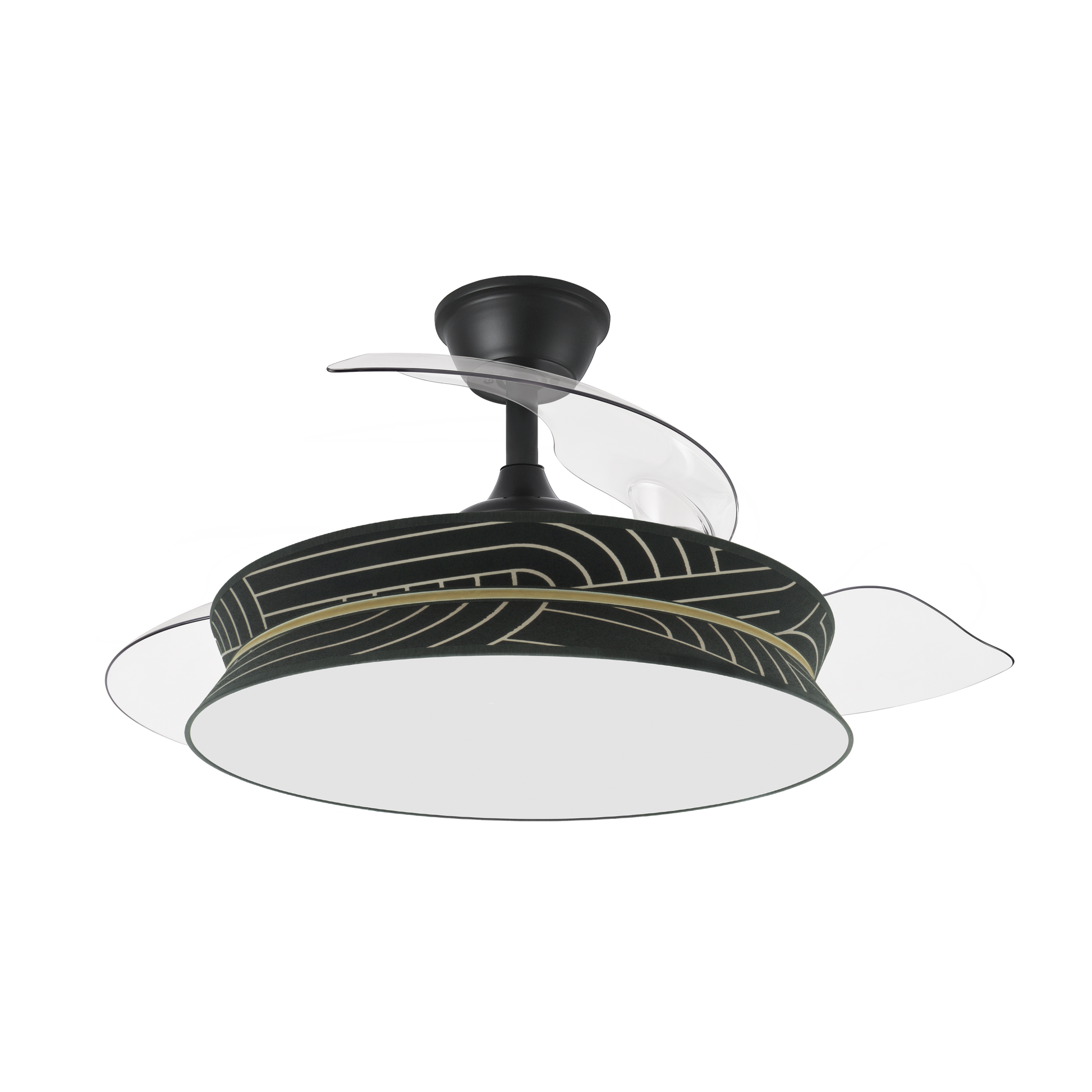 Elegante ventilador con luz ideal para salón o dormitorio