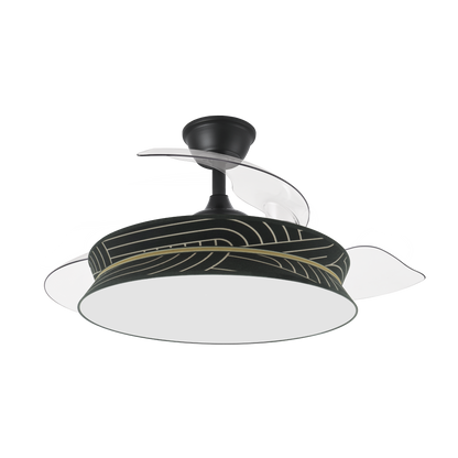 Elegante ventilador con luz ideal para salón o dormitorio