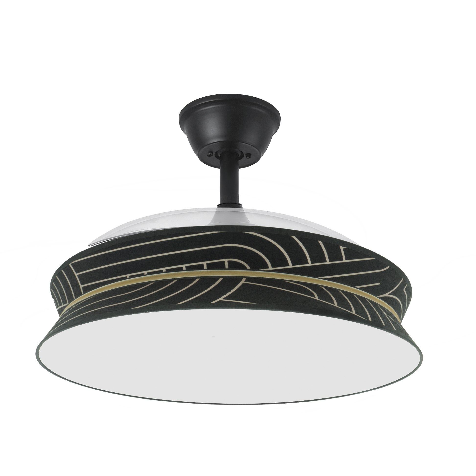 Ventilador de techo LED Decor con motor DC y 6 velocidades ajustables
