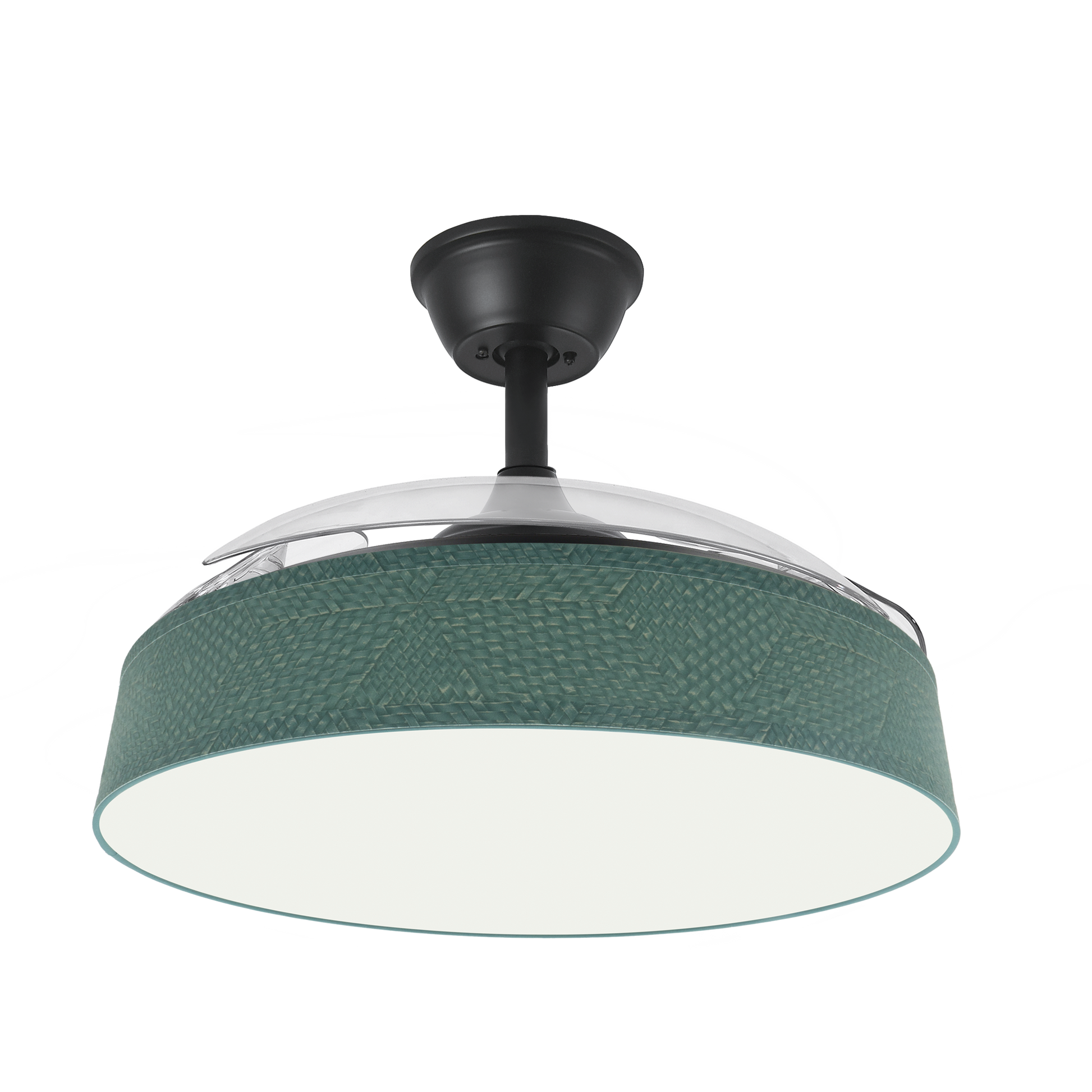 Ventilador de techo con luz LED y motor DC de 6 velocidades Fabrilamp / Abrila