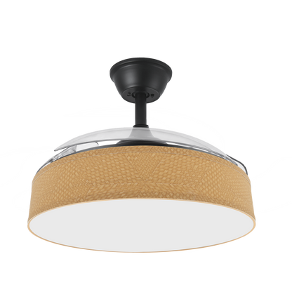 Ventilador de techo LED con Motor DC y 6 velocidades ajustables para mayor confort