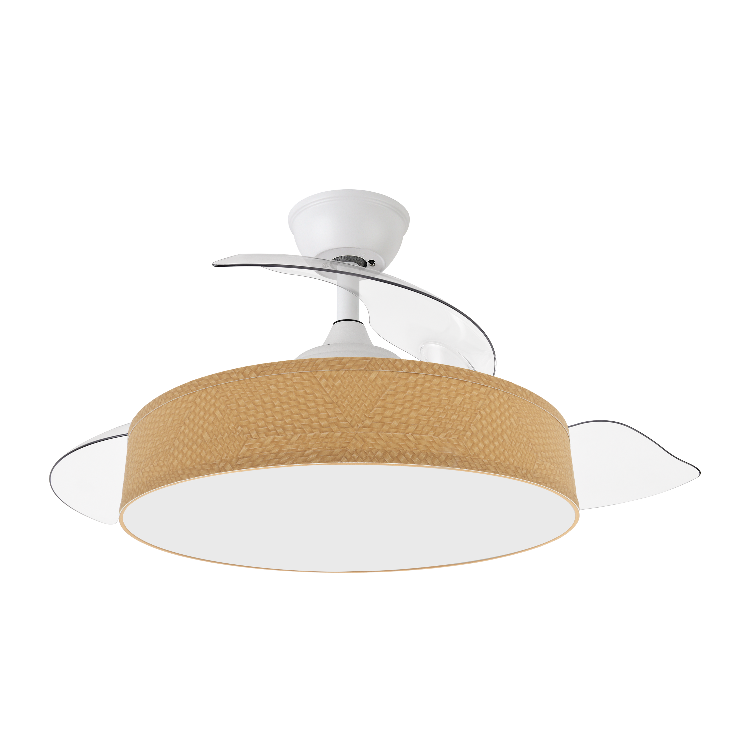 Ventilador de techo con motor DC silencioso y luz LED 3000-6000K