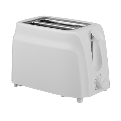 Tostador de pan fabricado en metal color blanco con 750W