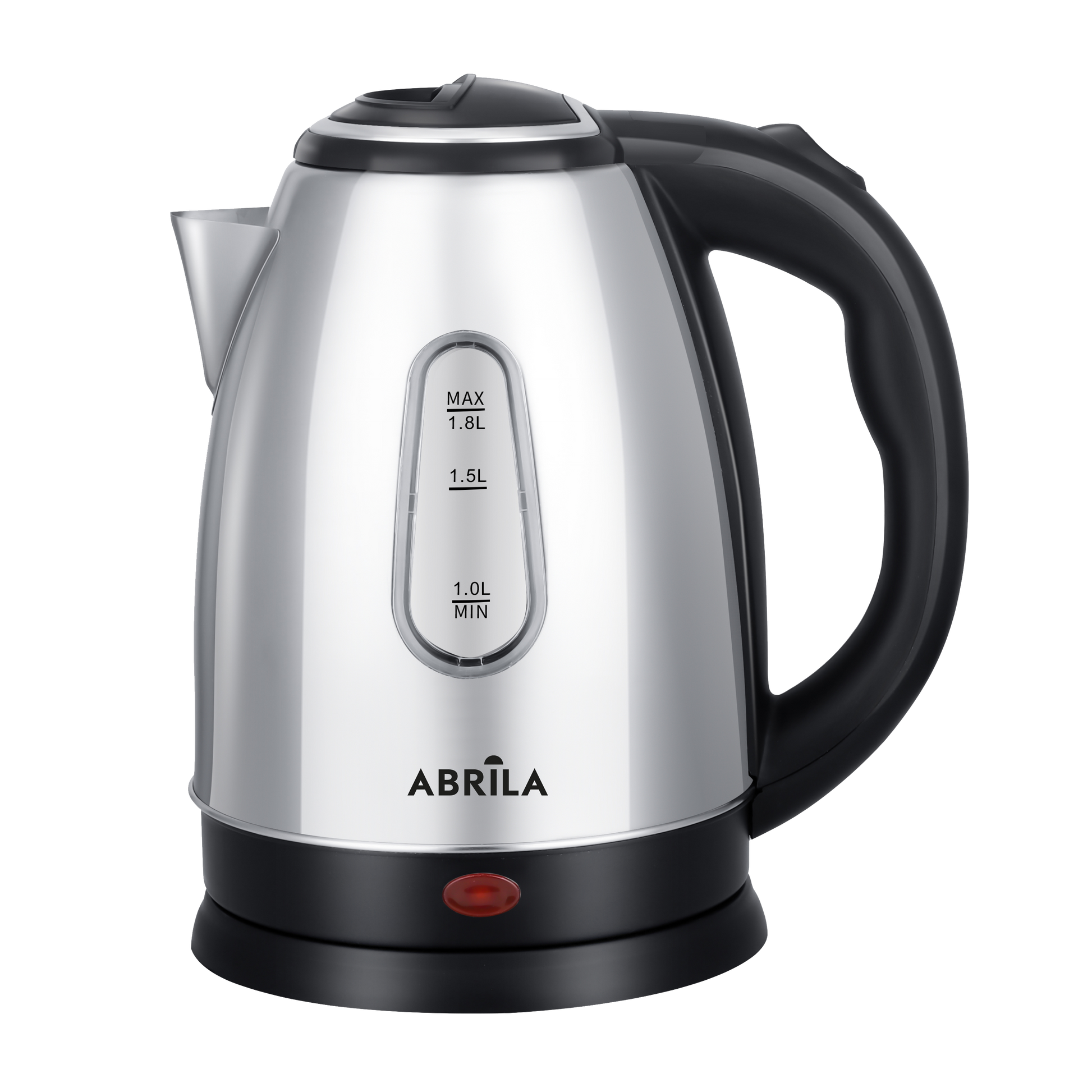 Hervidor de Agua Eléctrico ARABIGO Negro/Plata 1.8L Fabrilamp en cocina moderna