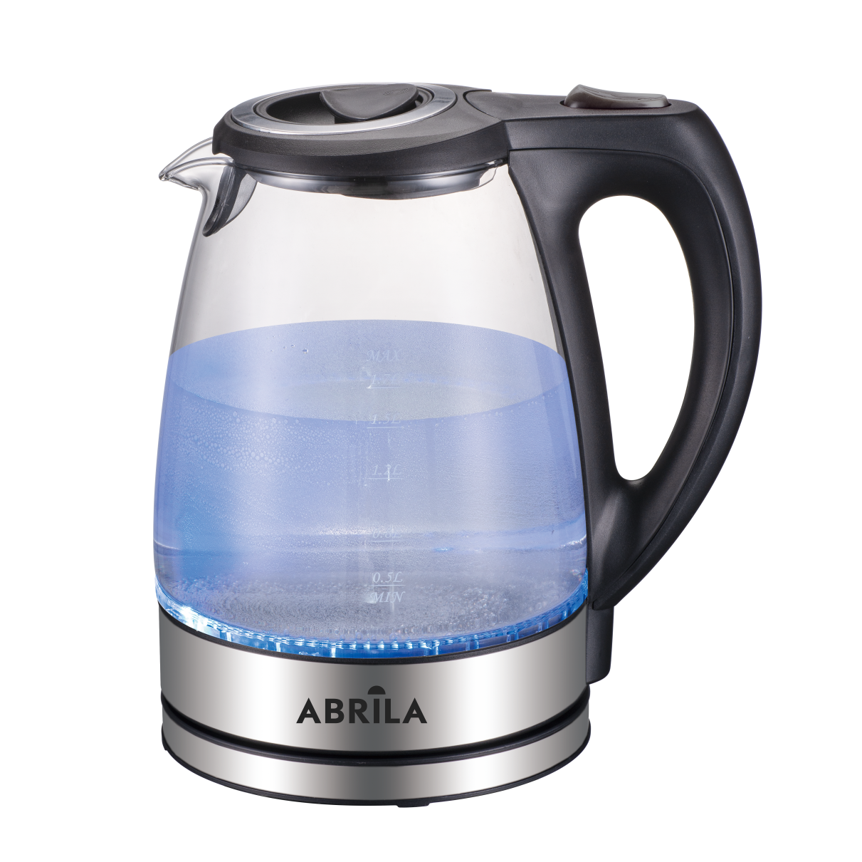 Hervidor de Agua Eléctrico TOBAGO Negro/Acero 1,7L Fabrilamp / Abrila