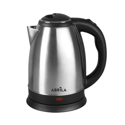 Hervidor de Agua Eléctrico FLOX Negro/Plata 1.8L Fabrilamp en cocina moderna