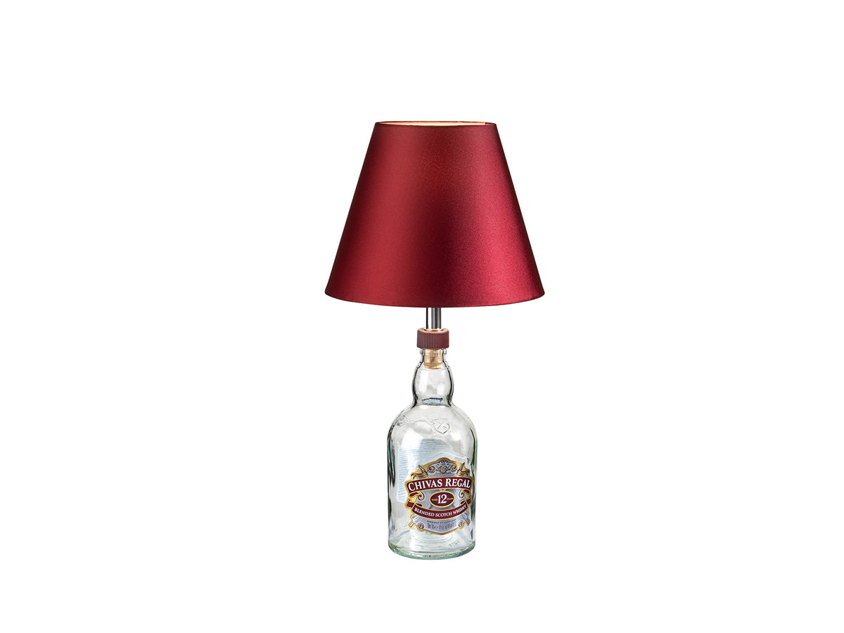 Kit Lámpara de Sobremesa para Botella Licor Pantalla Blanca Schuller - Granate | Schuller · Ref. 167246