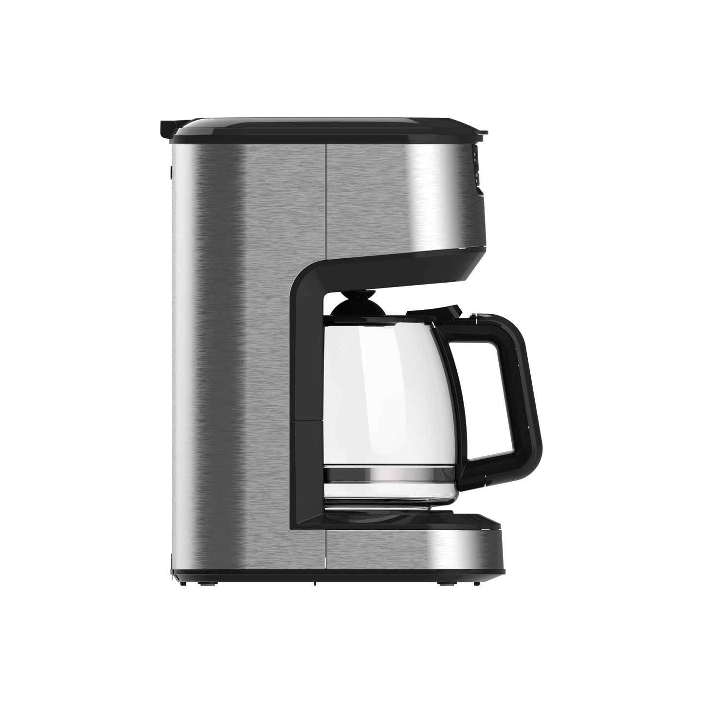 Cafetera de Goteo BRIAR 15 Tazas Negro/Acero Fabrilamp en vista frontal
