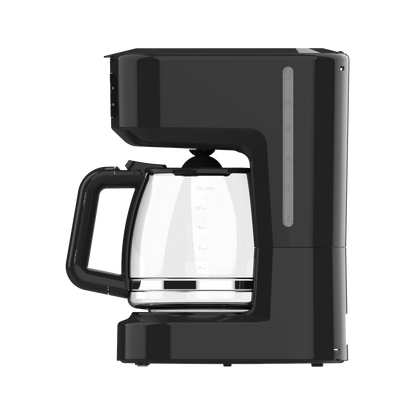 Vista lateral de la cafetera FLUTE Fabrilamp con indicador de nivel de agua