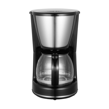 Cafetera de goteo WANDA negra Fabrilamp con jarra de cristal y filtro permanente