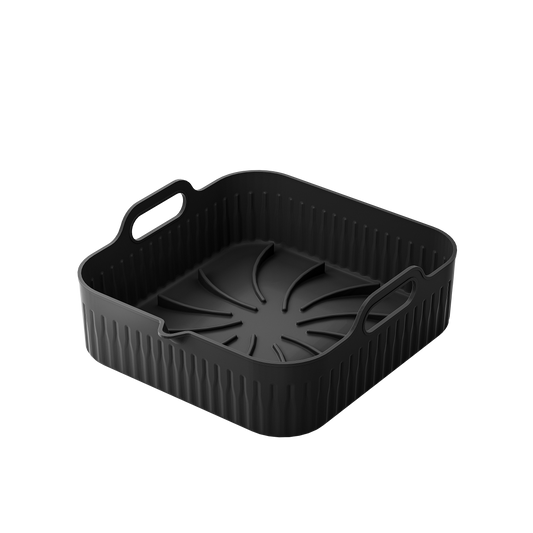 Bandeja de silicona MANACOR negra para freidora de aire Fabrilamp / Abrila