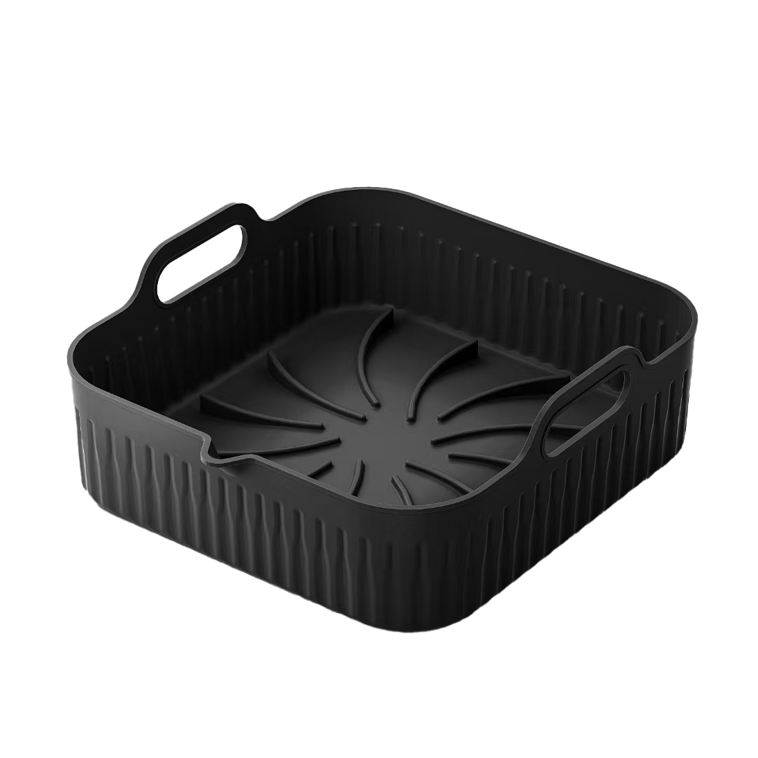 Bandeja de Silicona MANACOR para Freidora de Aire Negra Fabrilamp 7,5x26x24cm