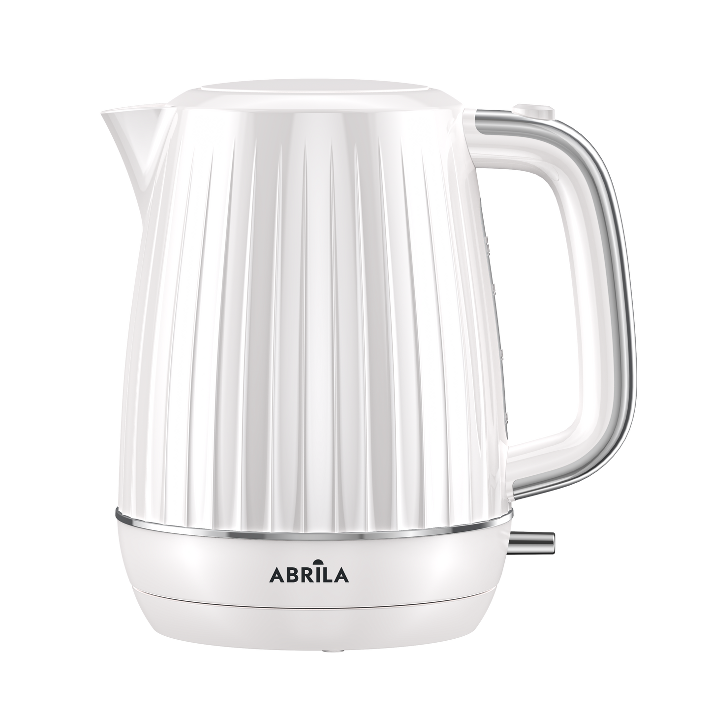 Hervidor de Agua Eléctrico JACARANDA Blanco 1,7L 2200W Fabrilamp con base giratoria y asa de tacto frío