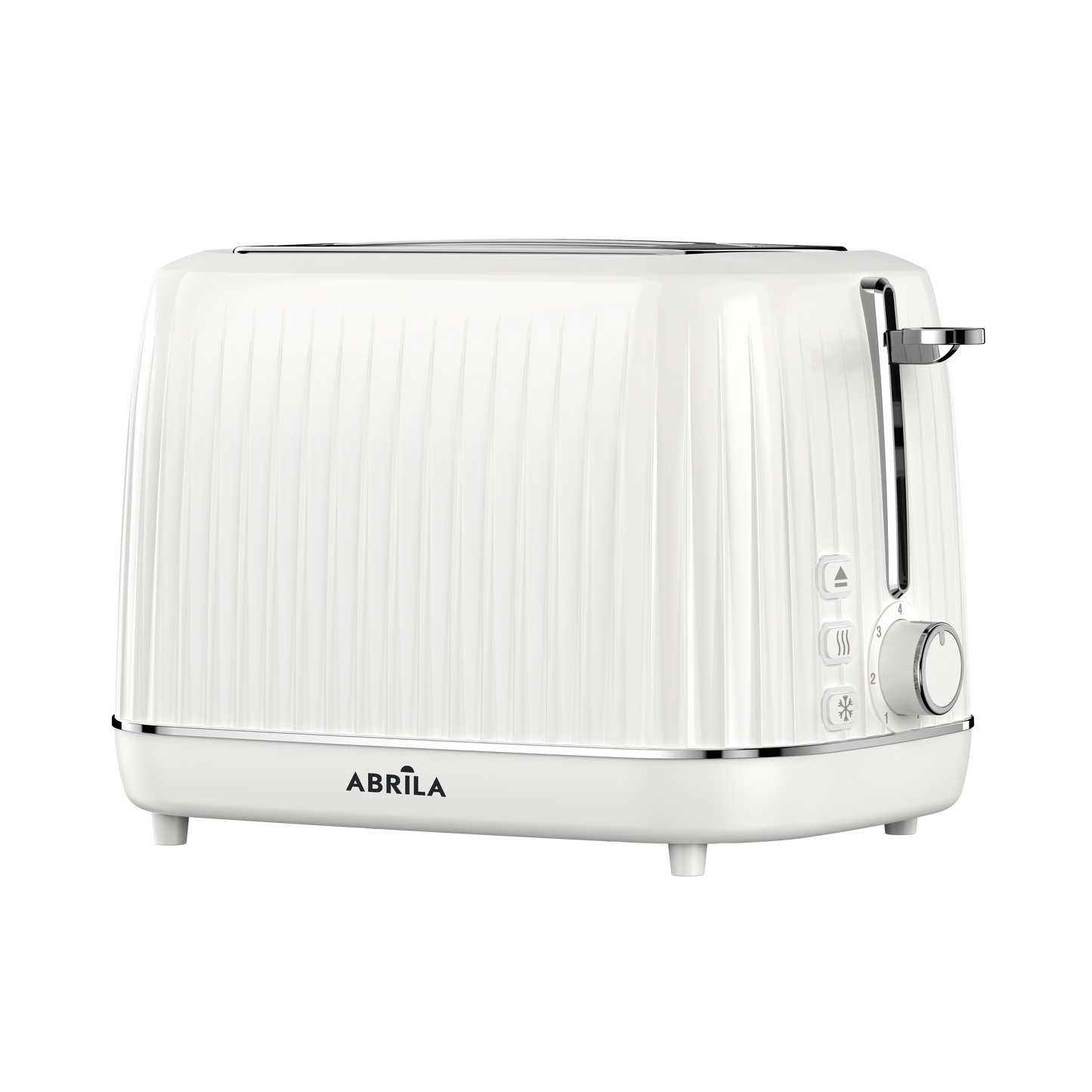 Tostador de pan JACARANDA vintage blanco Fabrilamp / Abrila con 2 ranuras y 7 niveles de tostado
