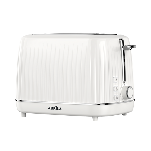 Tostador de pan JACARANDA vintage blanco Fabrilamp / Abrila con 2 ranuras y 7 niveles de tostado