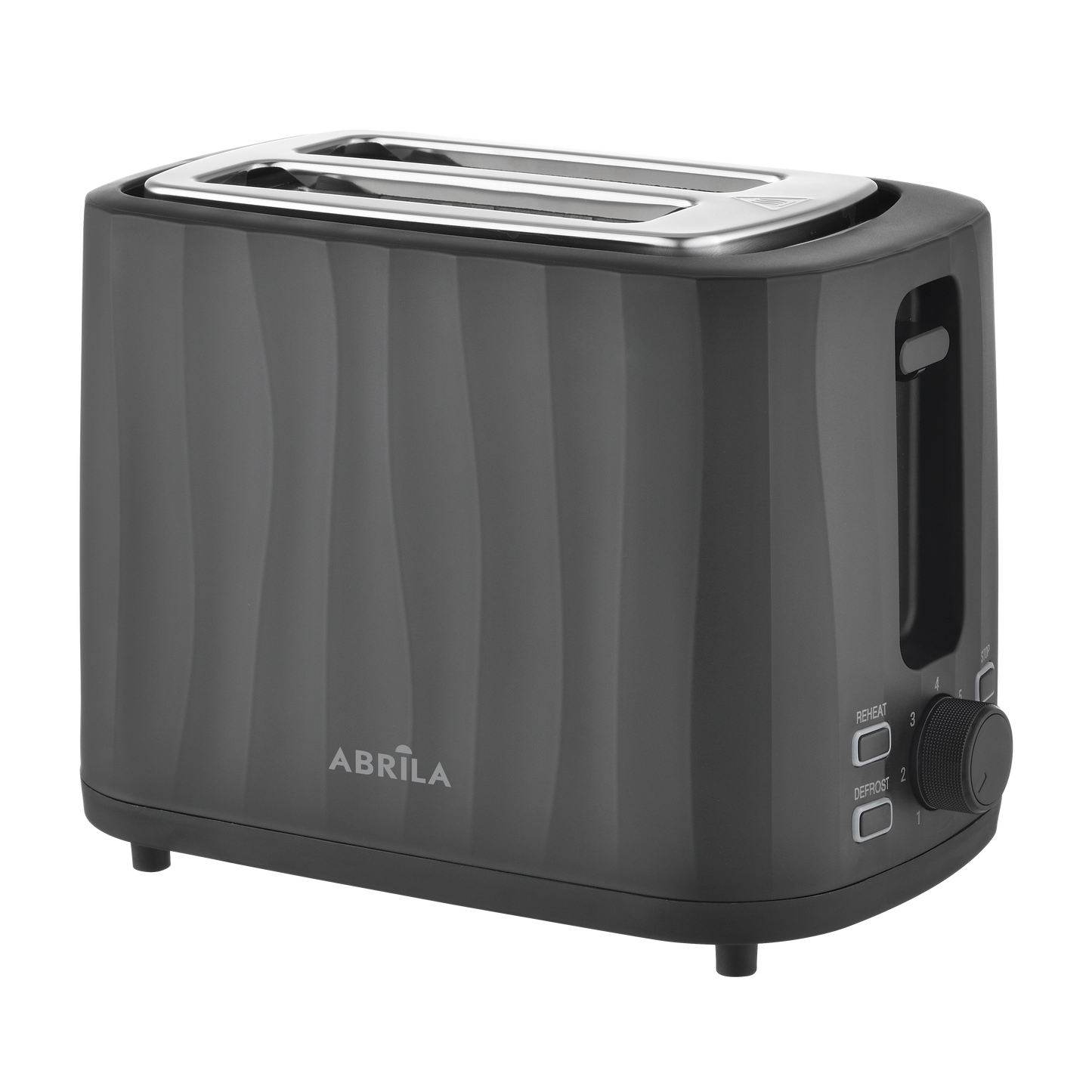 Tostador de Pan FICUS 930W Negro Fabrilamp con 2 ranuras y diseño moderno