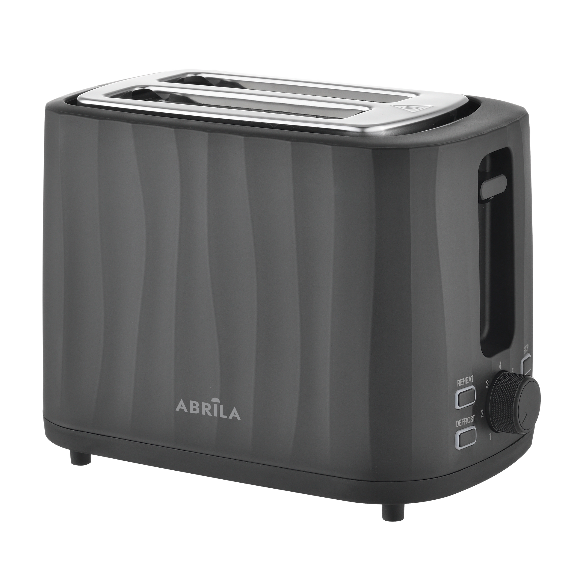 Tostador de Pan FICUS 930W Negro Fabrilamp con 2 ranuras y diseño moderno