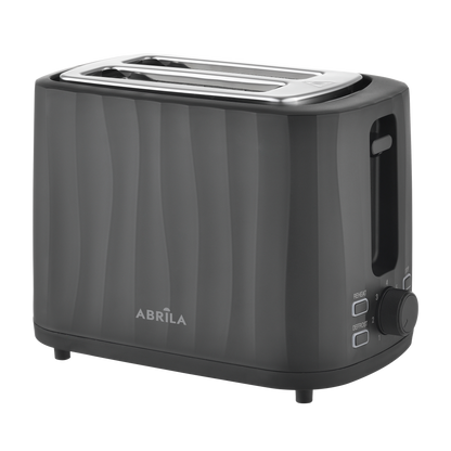 Tostador de Pan FICUS 930W Negro Fabrilamp con 2 ranuras y diseño moderno
