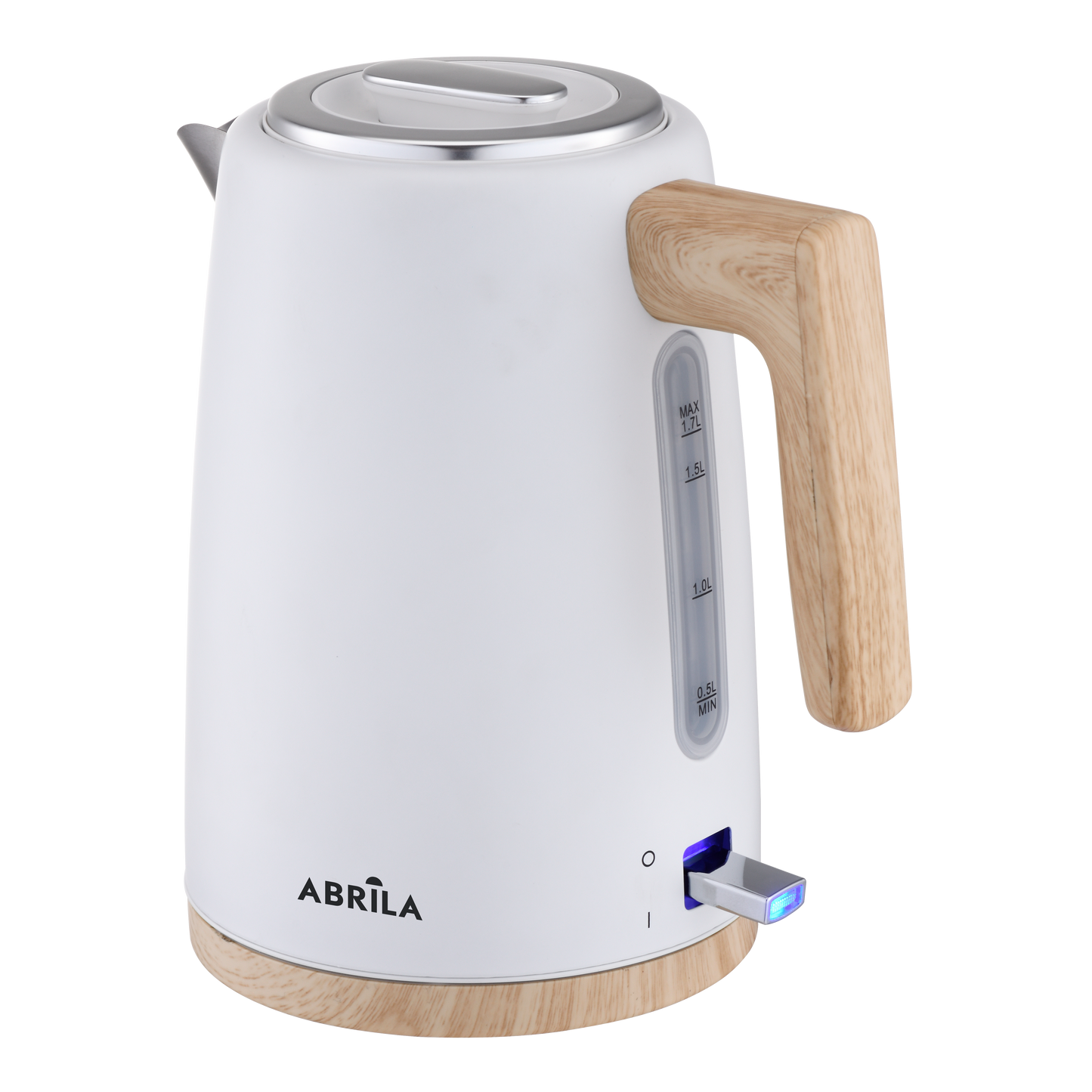 Hervidor de Agua Eléctrico THALER Fabrilamp Blanco/Haya/Plata 1,7L 2200W