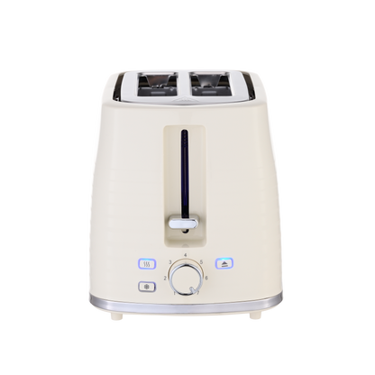 Tostador de pan BORRAJA 930W beis Fabrilamp / Abrila con 7 niveles de tostado