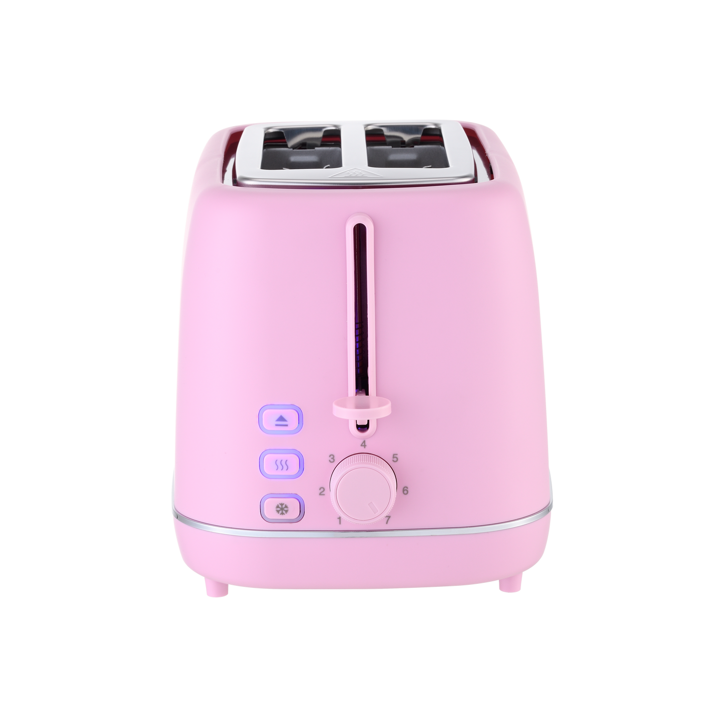 Tostador de Pan COFFEE Rosa en una cocina moderna, destacando su diseño y color pastel