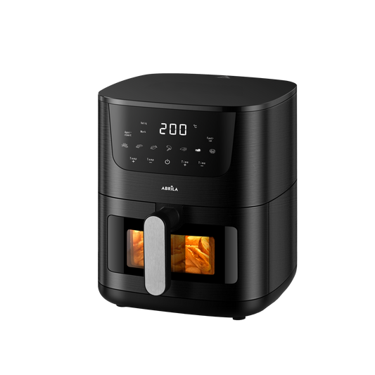 Freidora de Aire PANPA 5L 1500W Negra con ventana, vista frontal