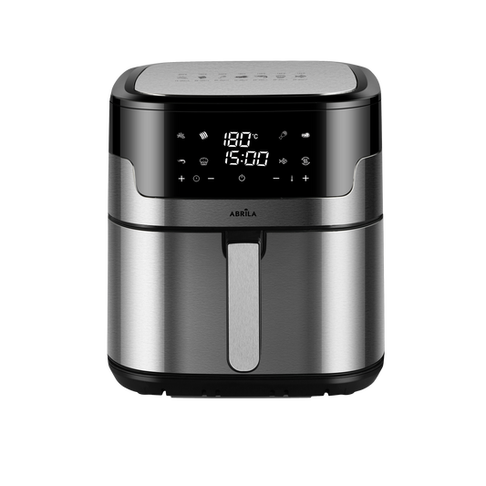 Freidora de Aire CASANOVA 8L 1800W Acero/Negro Fabrilamp / Abrila con doble resistencia y display táctil