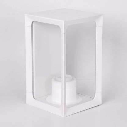 Aplique CRIZ fabricado en aluminio color blanco, ideal para exteriores.