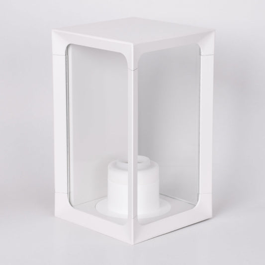 Aplique CRIZ fabricado en aluminio color blanco, ideal para exteriores.