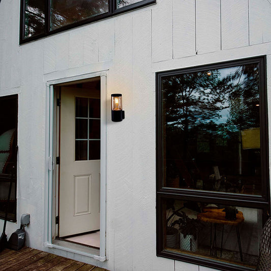 Aplique EGA fabricado en Aluminio color Negro para exterior