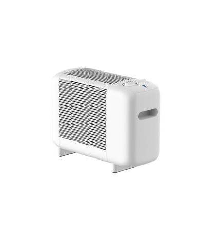 Radiador de Mica Pinsapo 600W Blanco Fabrilamp vista lateral