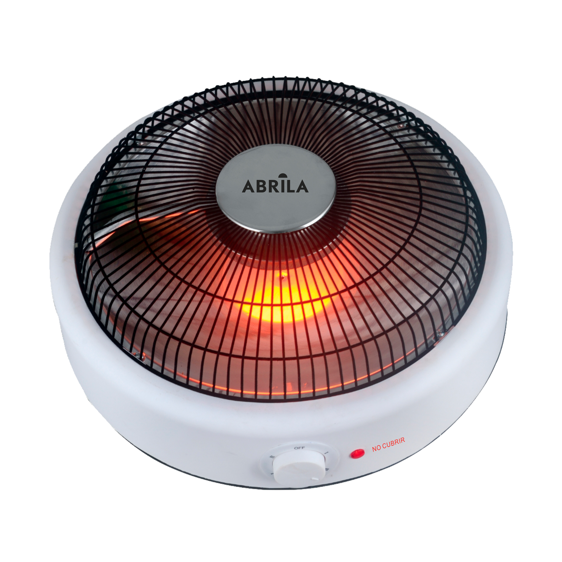 Brasero Eléctrico PERRY Fabrilamp Blanco/Negro con resistencia cerámica