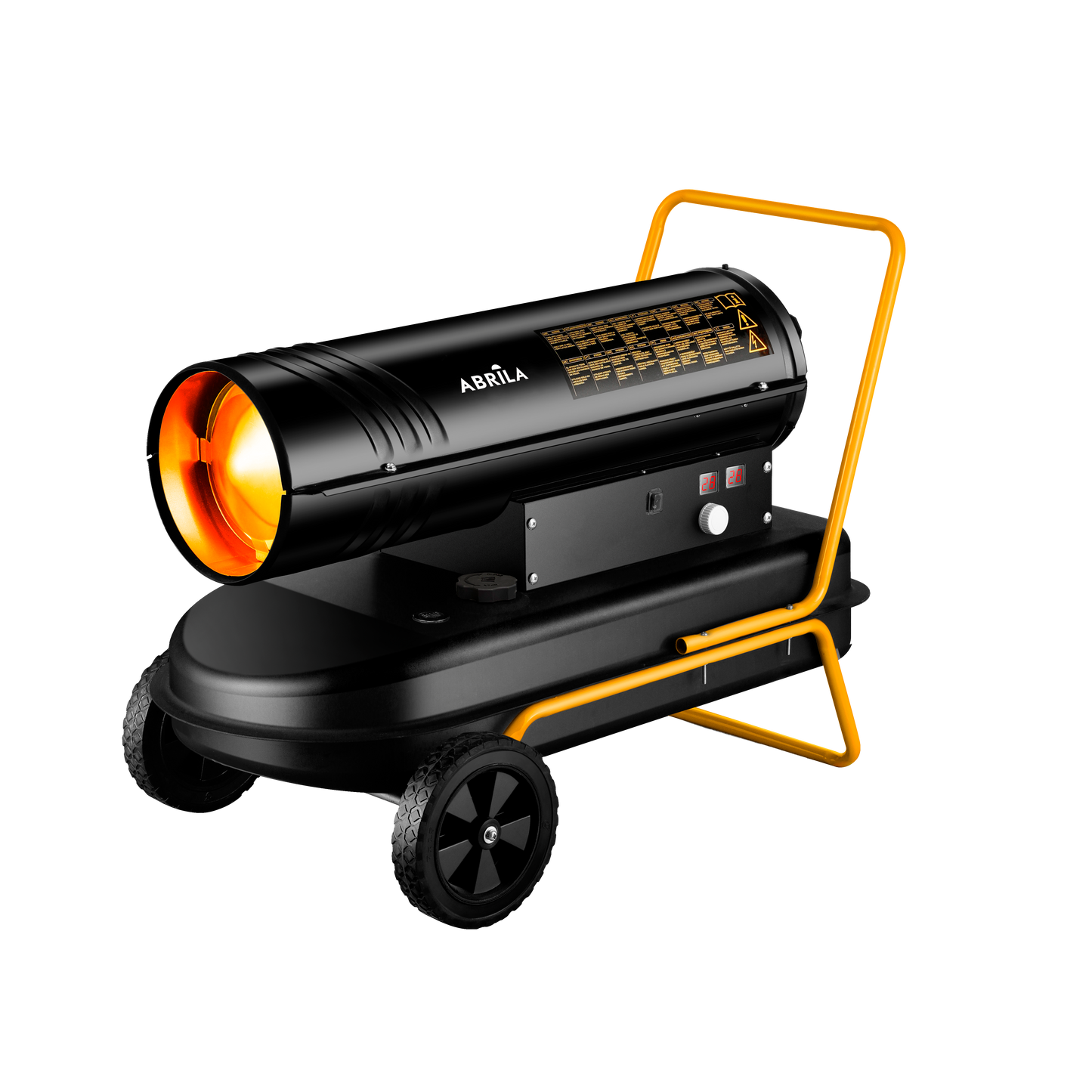Cañón Calefactor Industrial ALPINE 30KW Fabrilamp Negro/Amarillo para grandes espacios