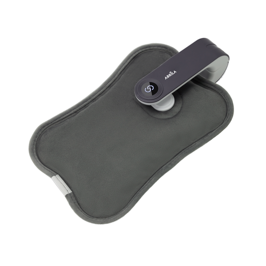 Bolsa de Agua Caliente Eléctrica PENELOPE Gris Fabrilamp con cargador incluido