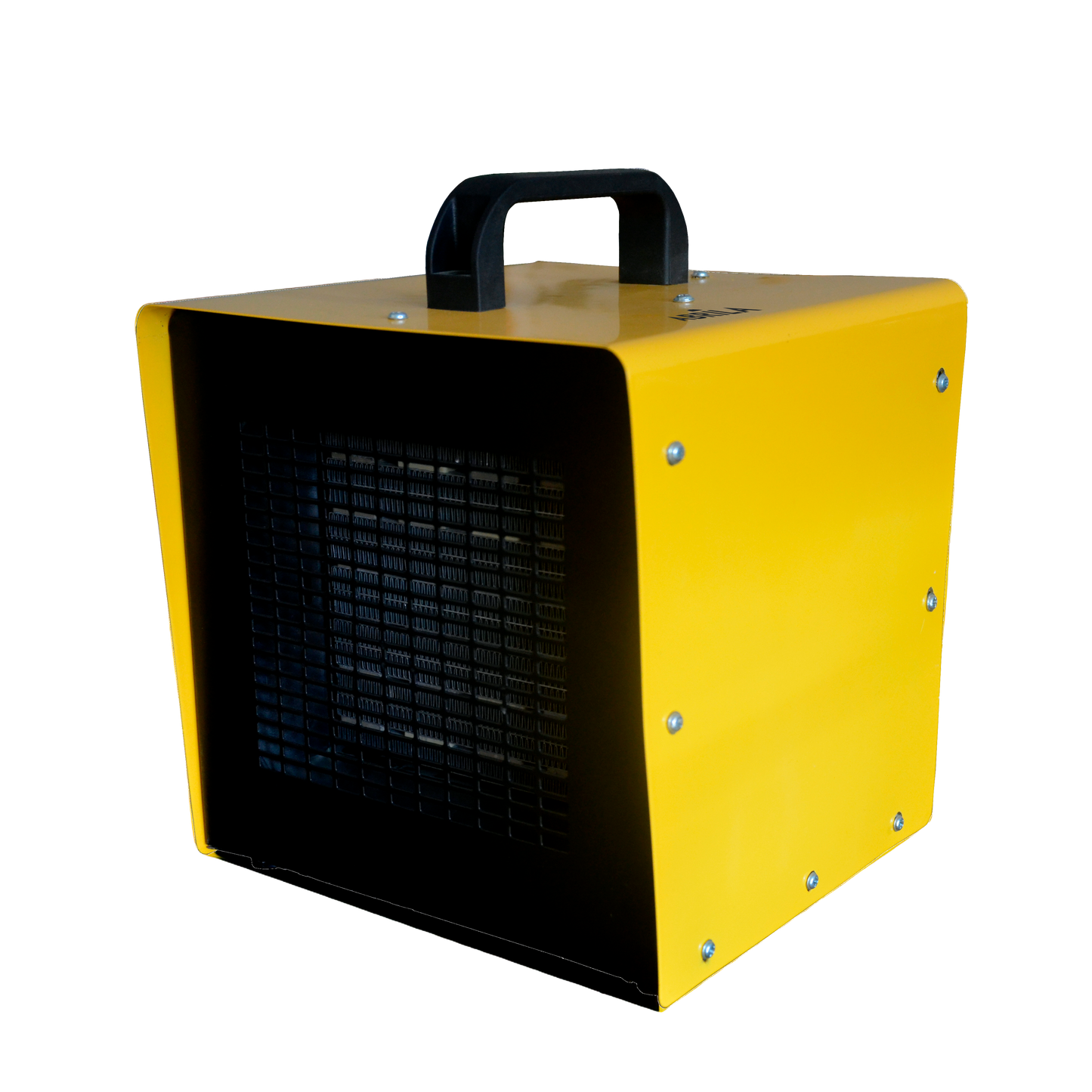Vista lateral del Termoventilador Cerámico Industrial FAJARDO de Fabrilamp en color amarillo