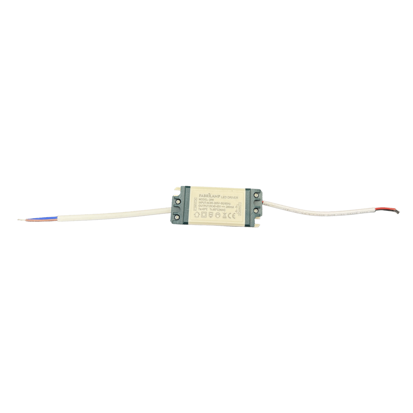 Driver LED para downlight fabricado en Policarbonato color Blanco