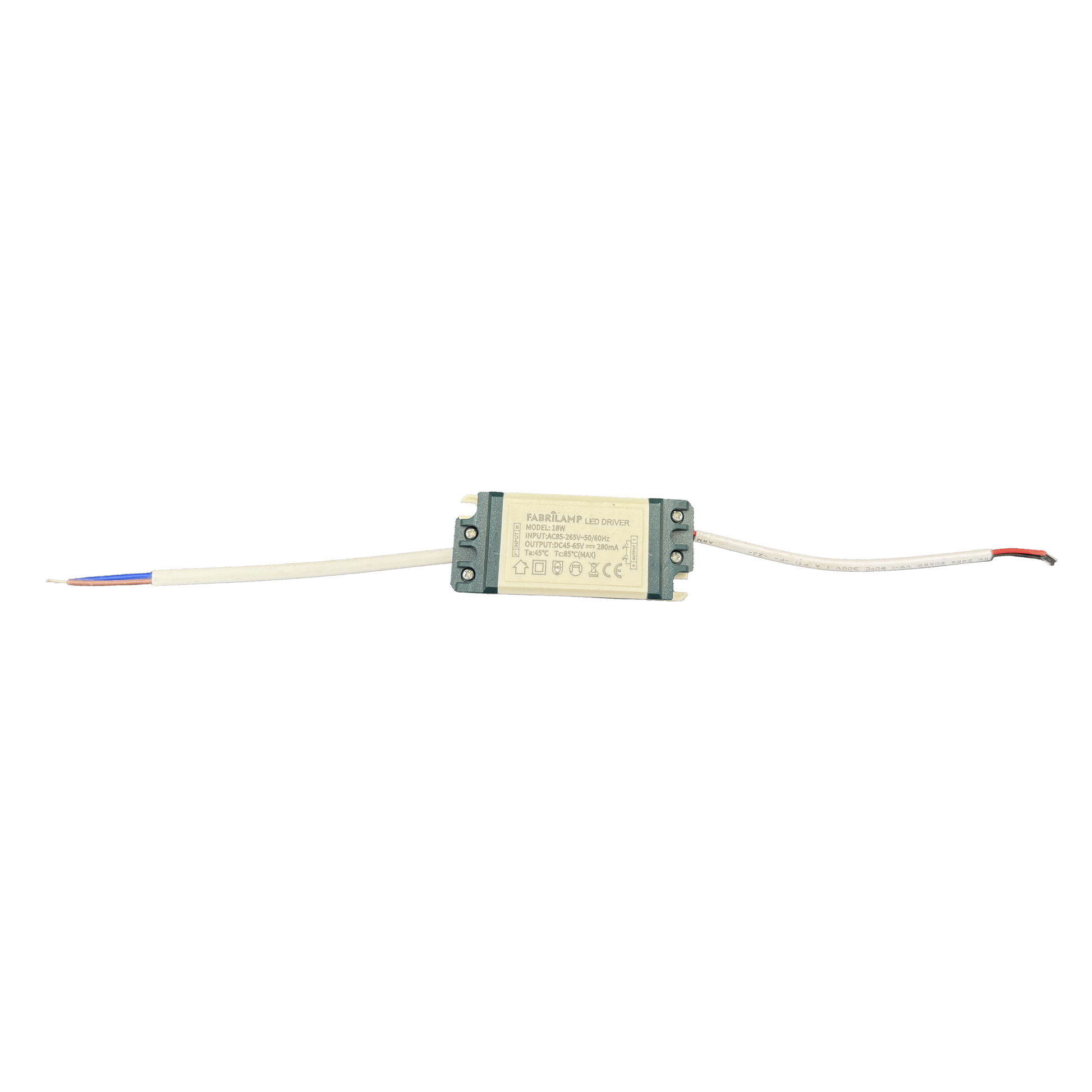 Driver LED para downlight fabricado en Policarbonato color Blanco
